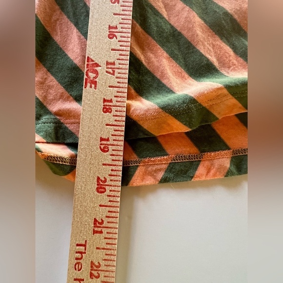 Vintage Y2K Patagonia orange green striped travel festival skirt L outdoor - Picture 8 of 8